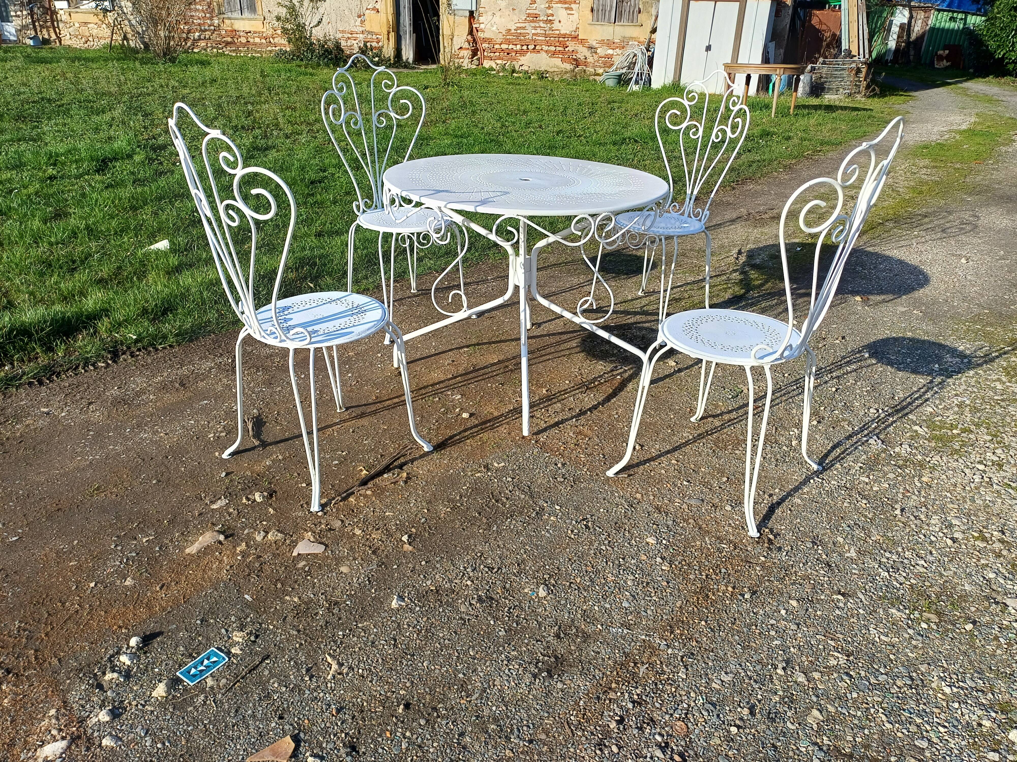 Wrought Iron Garden Furniture 1900