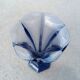 Val Saint Lambert blue art deco vase