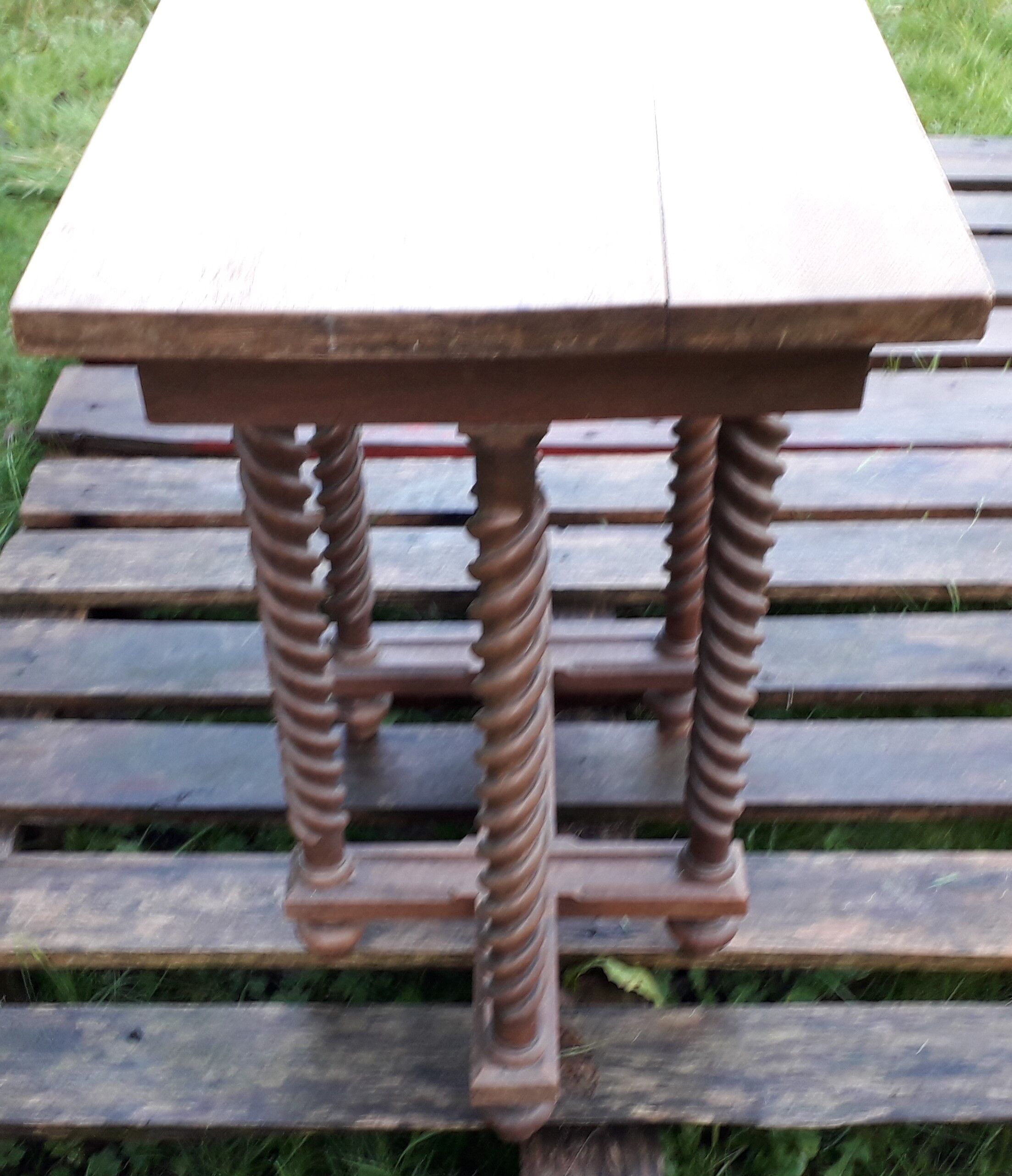 19th century wooden coffee table