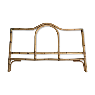 Vintage rattan and bamboo headboard