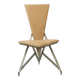 Unique Design Chair Art Object Handmade Metal Velvet