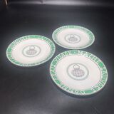 Set of 10 Paris porcelain plates