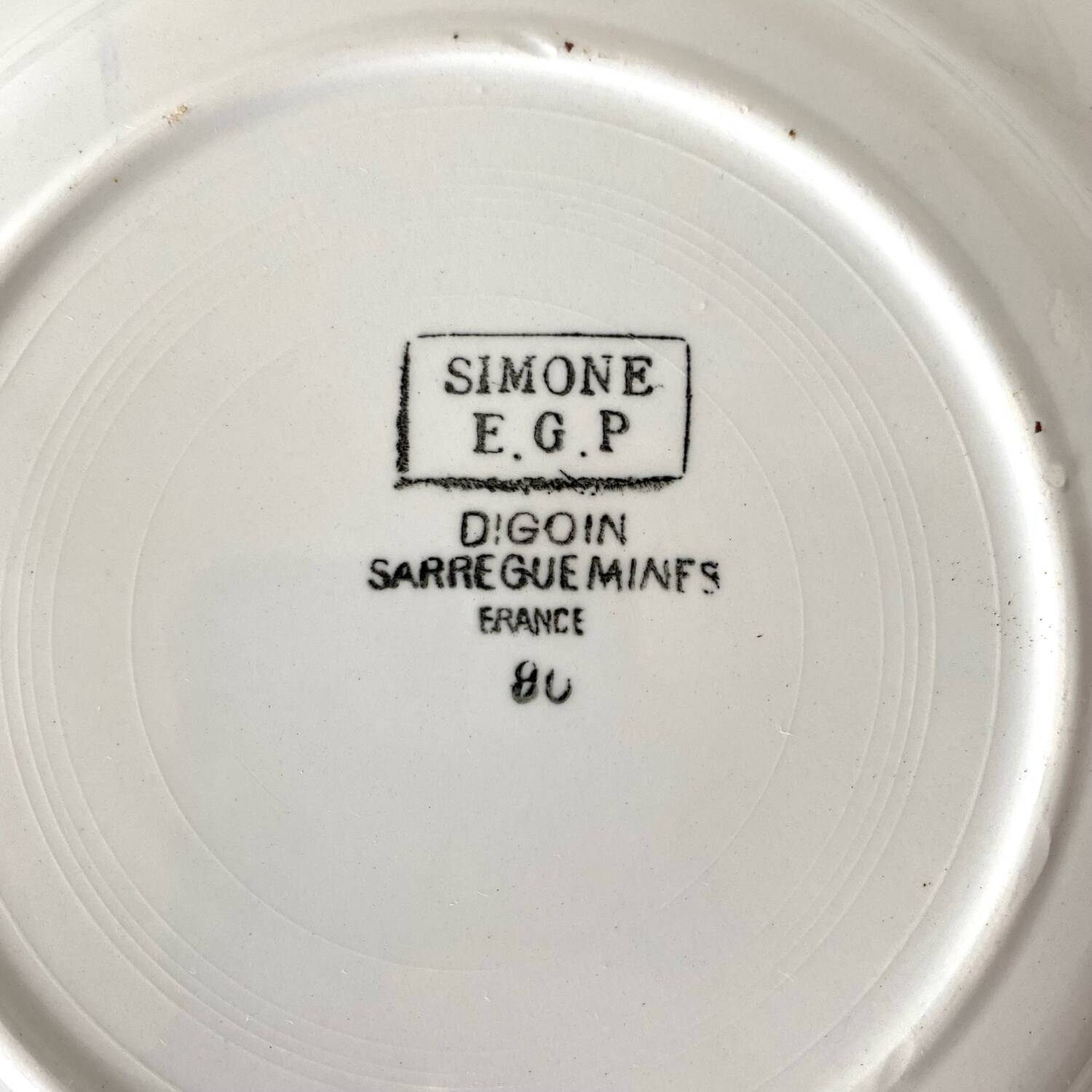 Dessert plates Digoin Simone