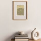 Painting on paper, abstract illustration B315, signed eawy