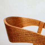 Oak wood Dining Chairs Yellow Vintage Upholstery, personalize option, HoReCa spaces