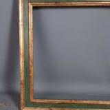 Italian frame patinated gilded wood 36x29,5 foliage 30x24 cm SB