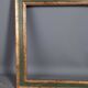 Italian frame patinated gilded wood 36x29,5 foliage 30x24 cm SB