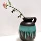 Black and Teal Fat Lava Ceramic Vase Multi-Color 484-30 Scheurich WGP
