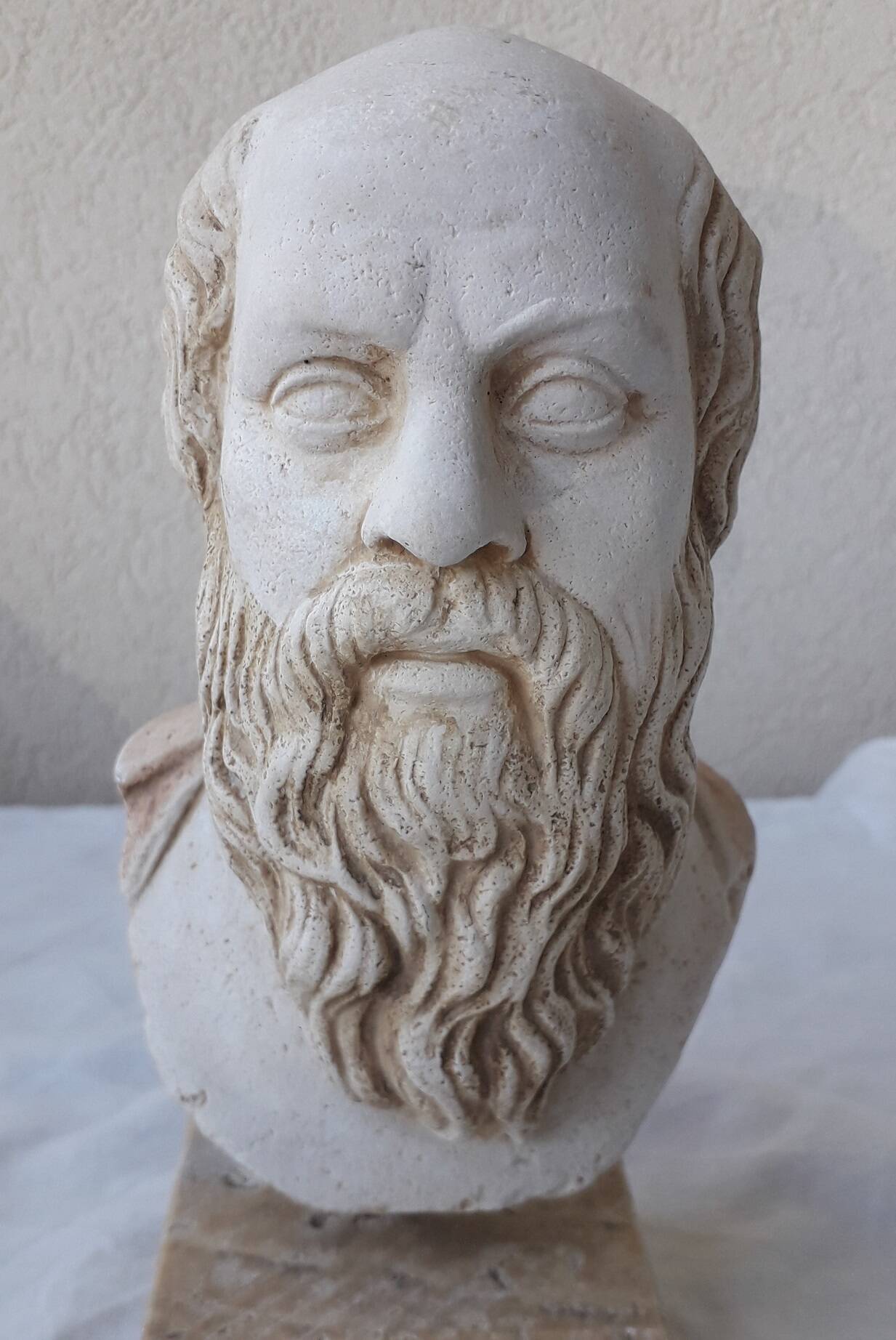 Greek bust of Socrates