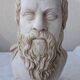 Greek bust of Socrates