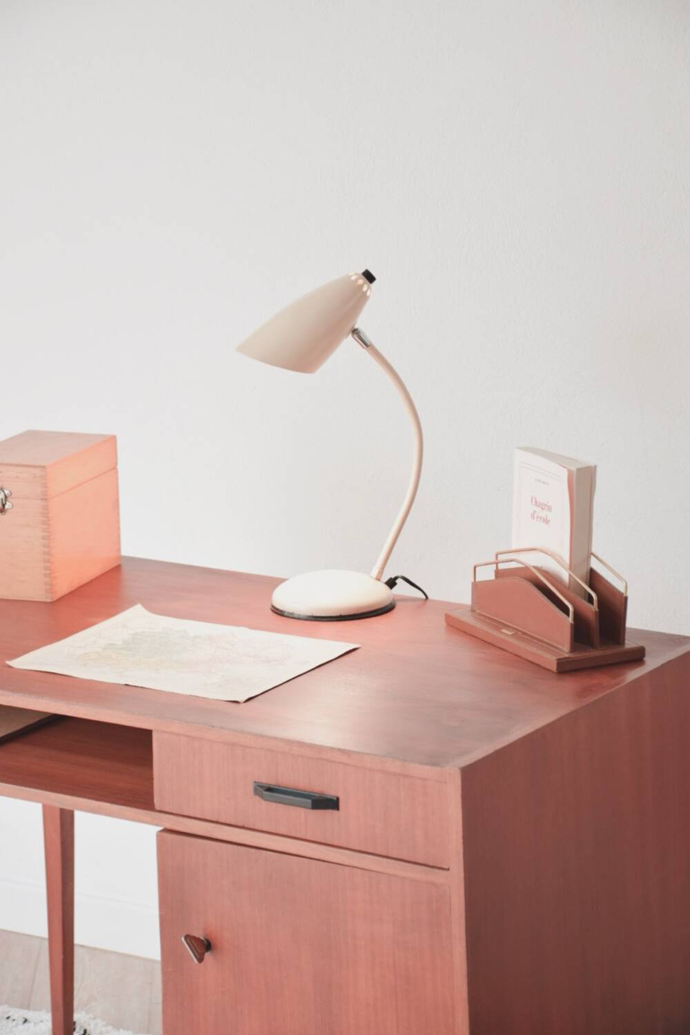 Lampe de bureau Space Age beige