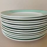 12 plates K&G Lunéville, model Meudon