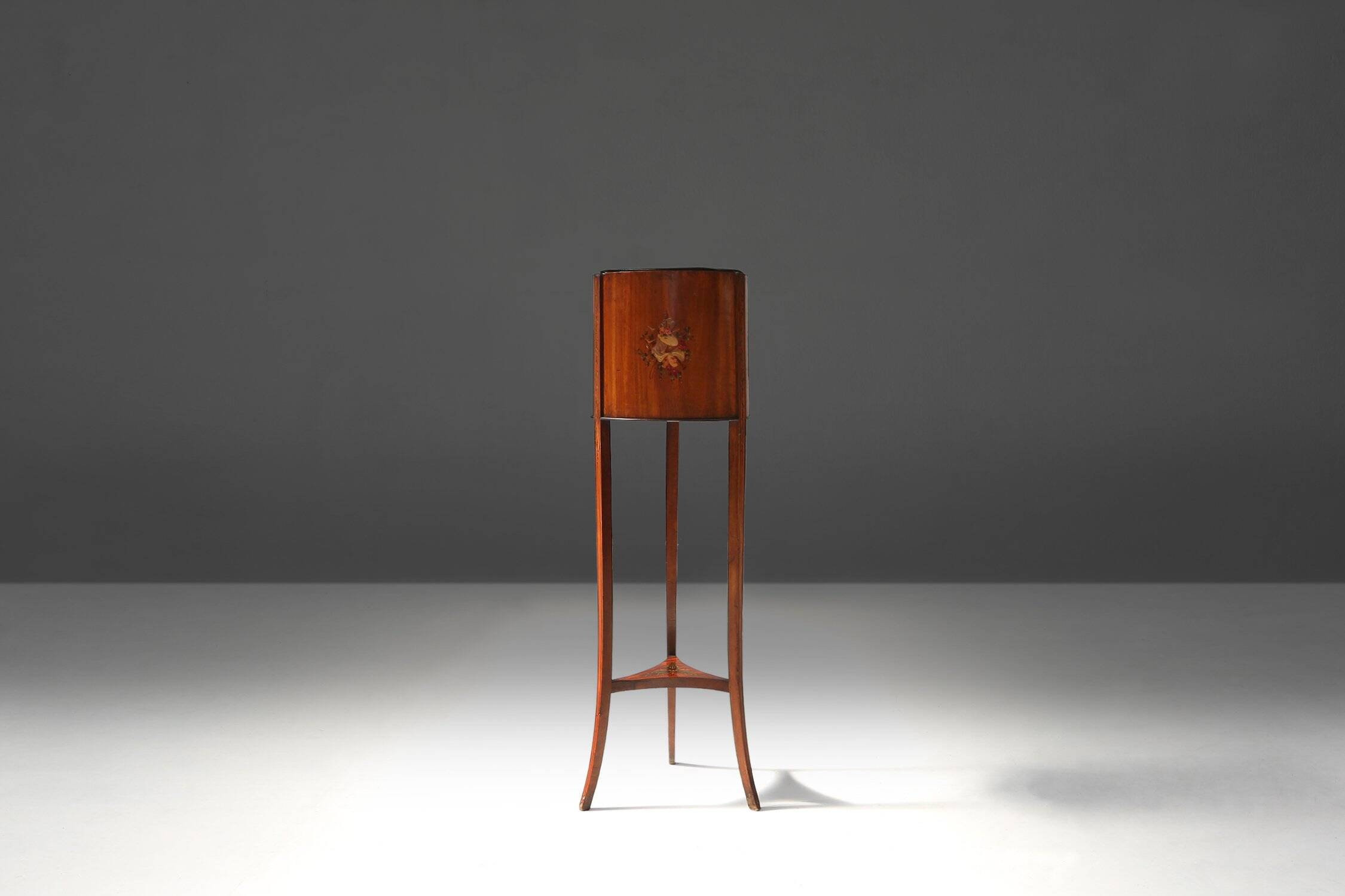 Romantic Victorian Painted Planter on Stand, United Kingdom, 19th Century