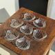 7 vintage shell-shaped bowls in Pyrex glass from France