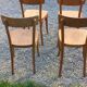 Set of 4 Thonet bistro chairs from the 1950s.