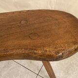Petit banc brutaliste bois massif