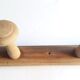 Coat rack 2m, 14 wooden wall hooks