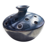 Vase Pique-Fleurs in Stoneware from Vallauris by Fonck & Mateo - 1960