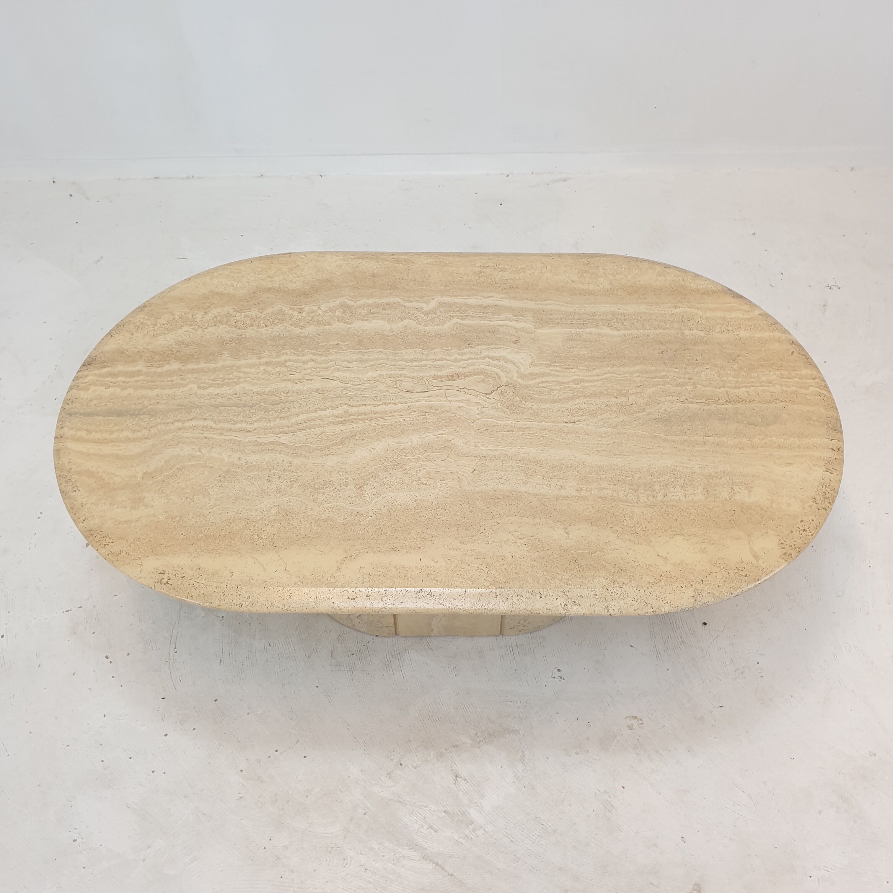 Italian Travertine Coffee Table, 1980's