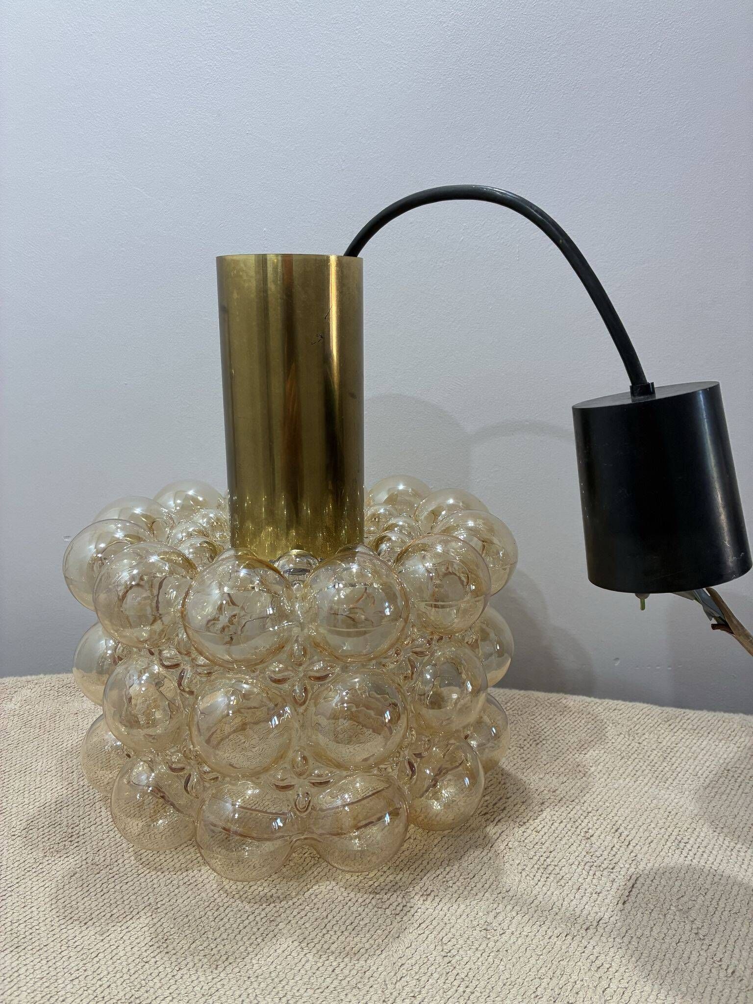 Helena Tynell bubble glass pendant lamp for Limburg, 1960s