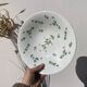 Compotier terre de fer / plat sur pied vintage en faïence