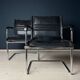 Mid-century Bauhaus style office chair set by Mart Stam for Stol Kamnik, 1980s.