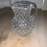 Carafe verre perlée