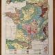 Old geological France map - 1920