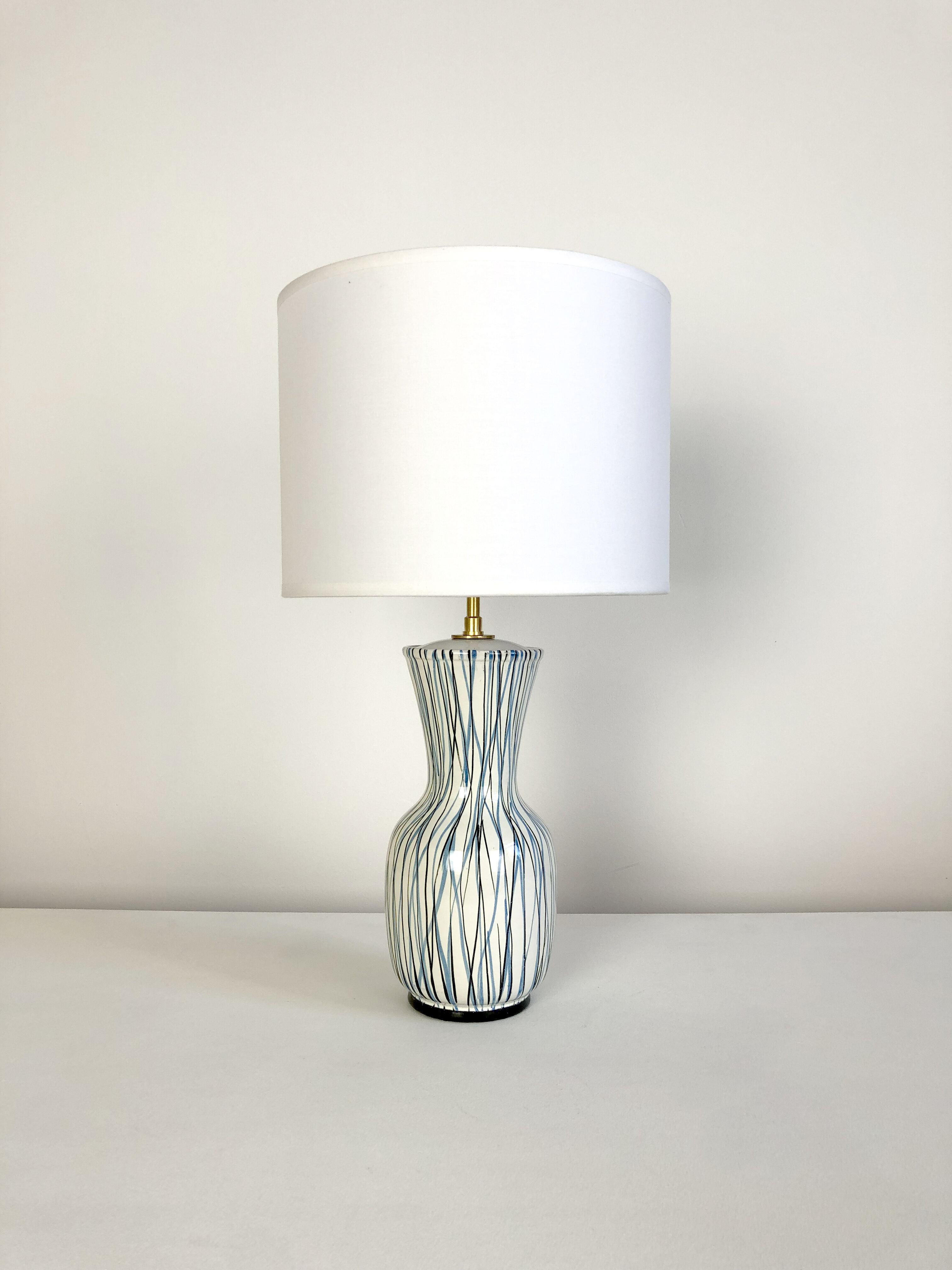 Italian lamp in vintage ceramic 1950