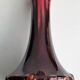 Pair of Orchies enamelled ceramic vases