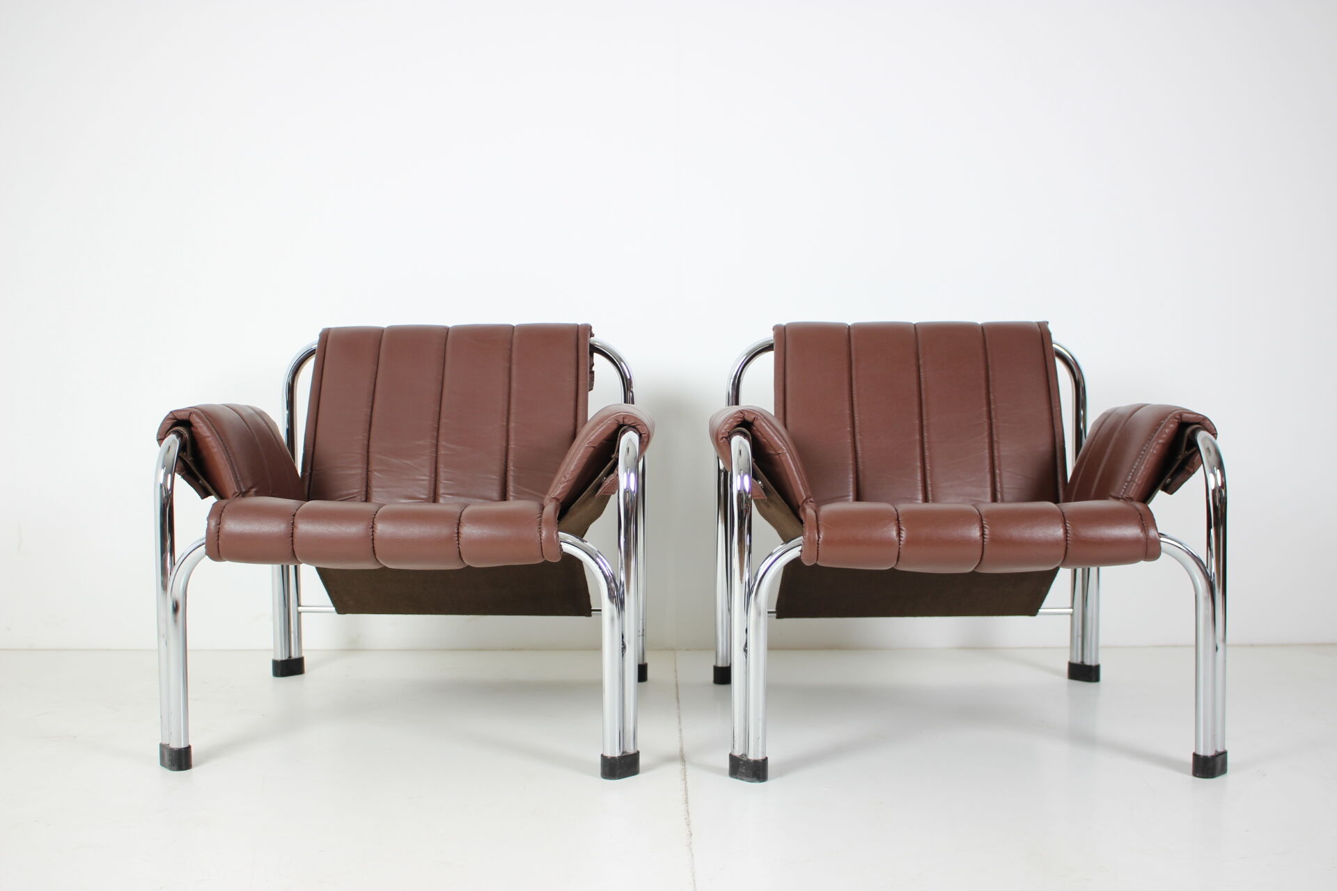 Seven Chrome Armchair Designed by Viliam Chlebo, Czechoslovakia