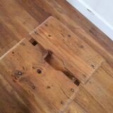 Antique wooden farm stool