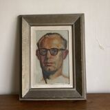 Portrait of a modernist man, oil on panel, 1947.