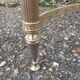 Marble coffee table and gold metal style louis XVI vintage xxeme