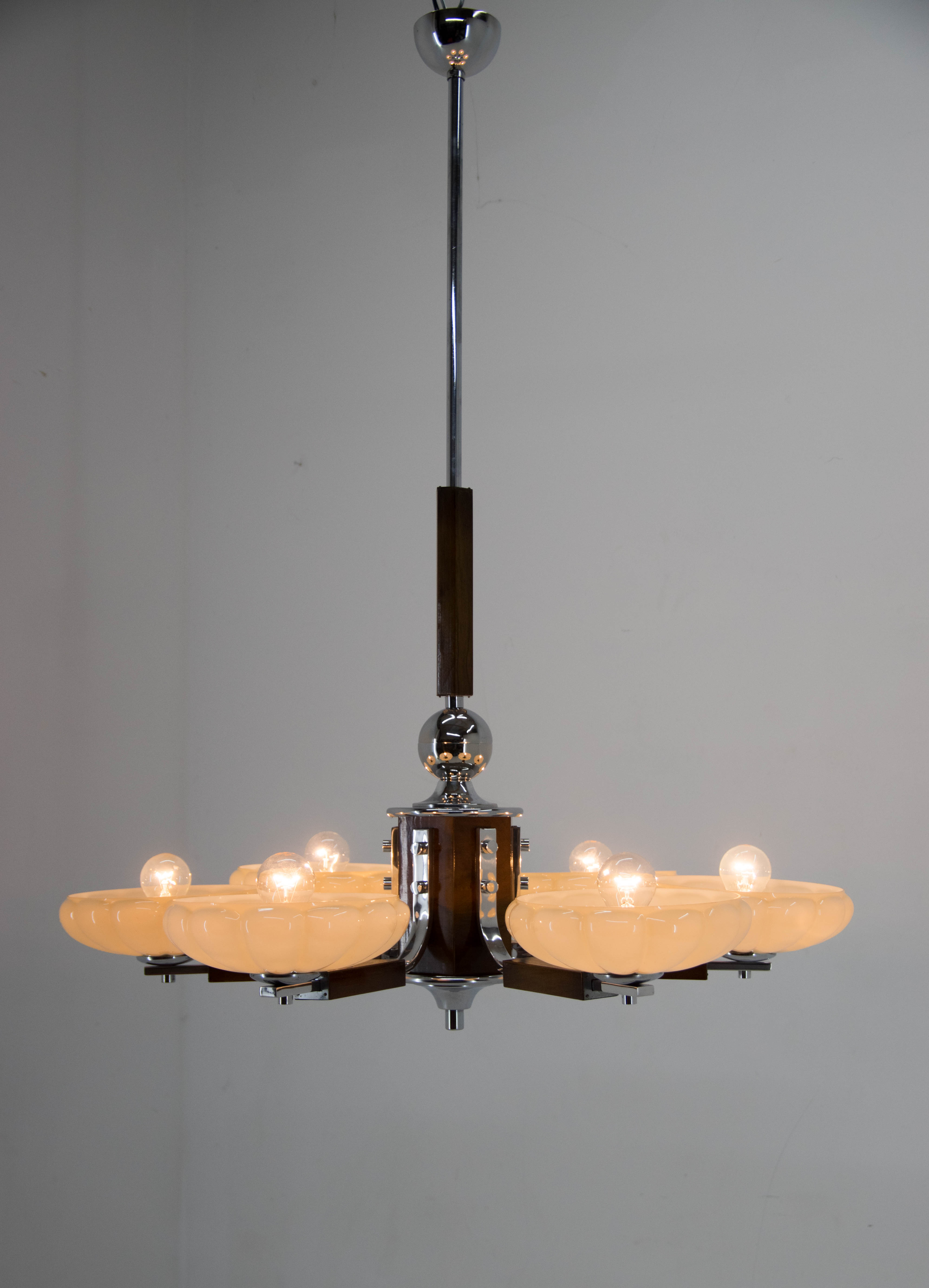 Art deco chandelier, 1930s