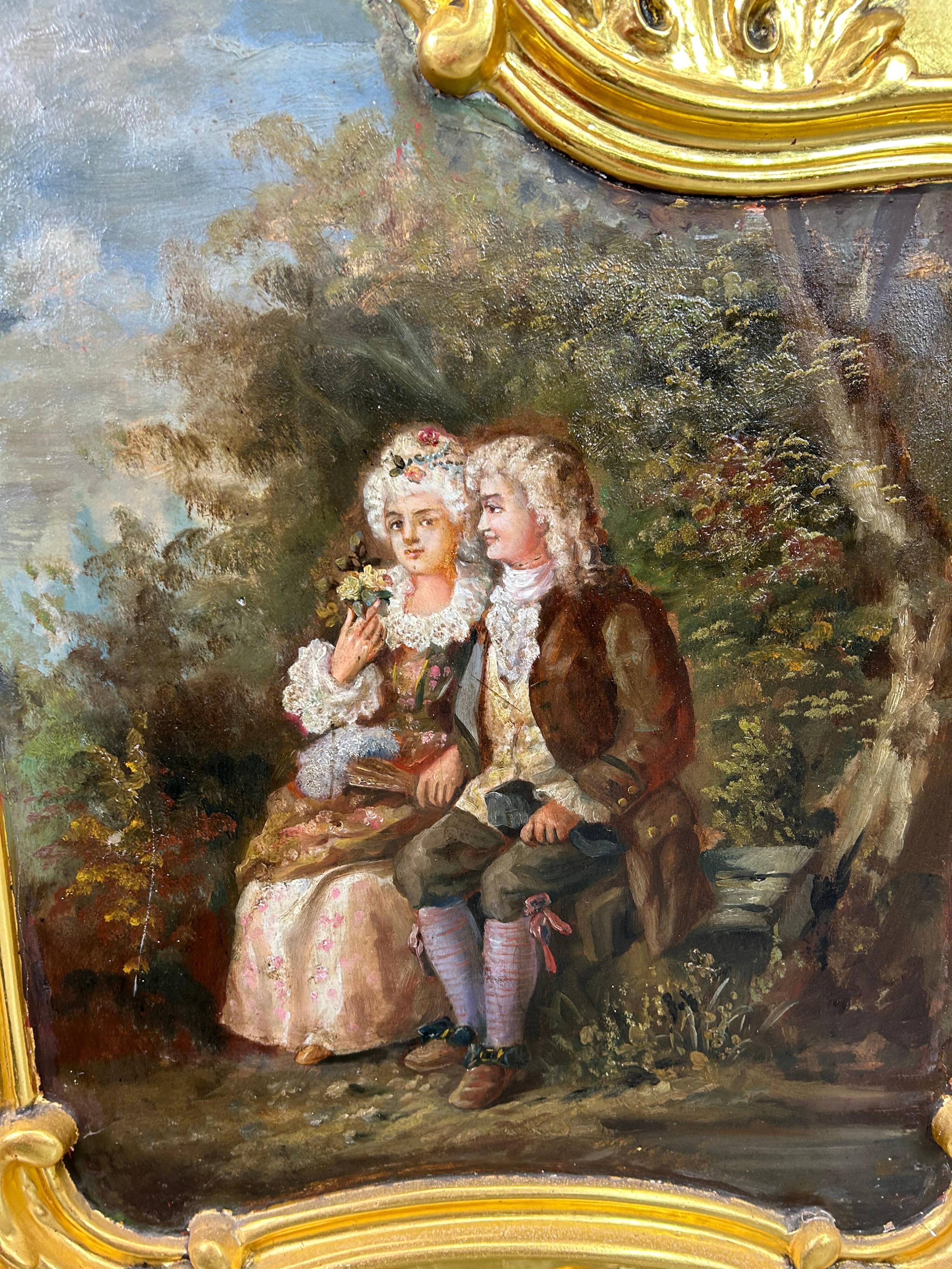 Enfilade Rococo dorée XVIIIe siècle