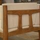 Oak canapé with ecru loops by Guillerme and Chambron for Votre Maison 1960s