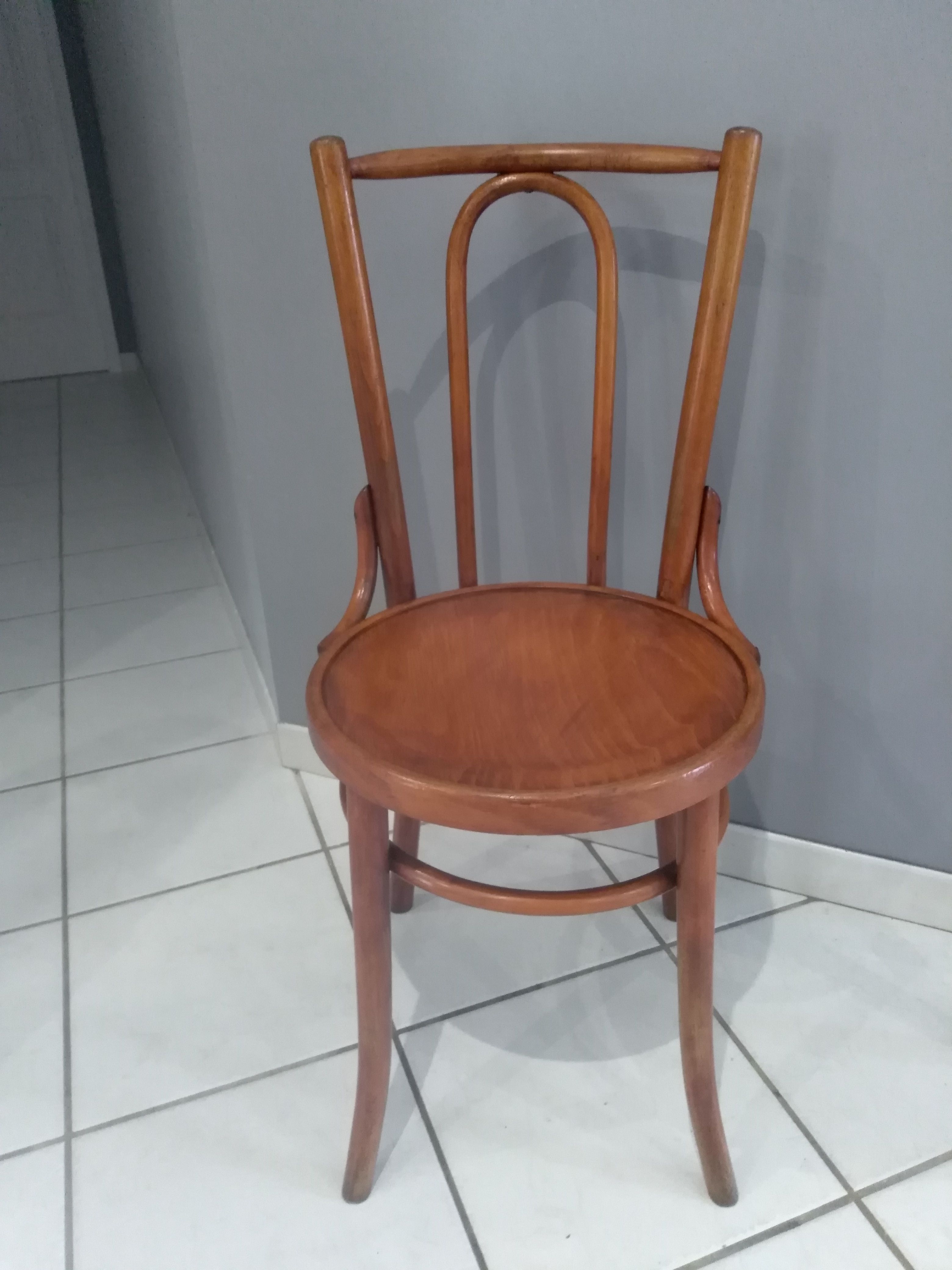 Suite de 6 chaises de bistrot vintage années 1960