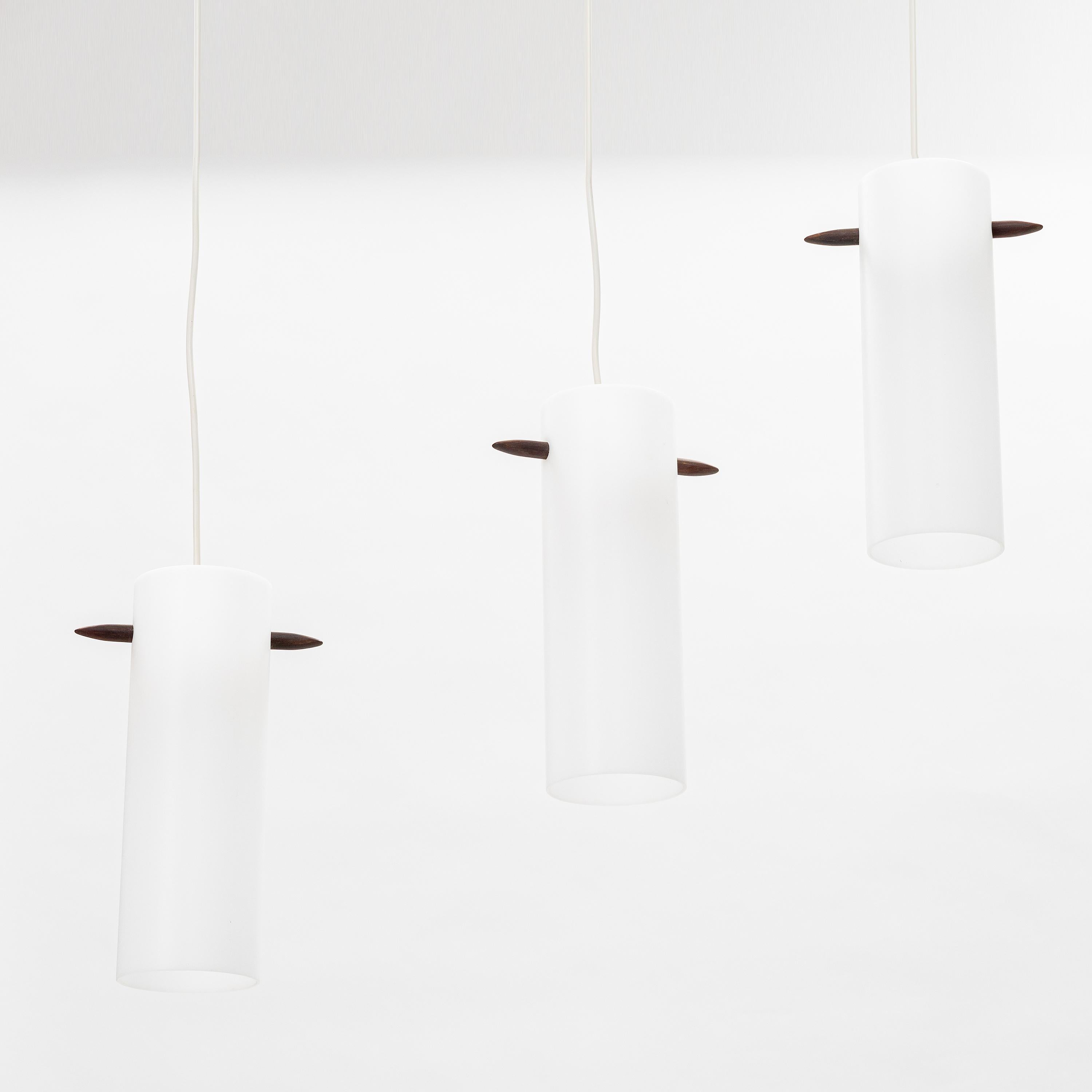Ceiling lights by Uno & Östen Kristiansson Model 535 Luxus Vittsjö Sweden 1970