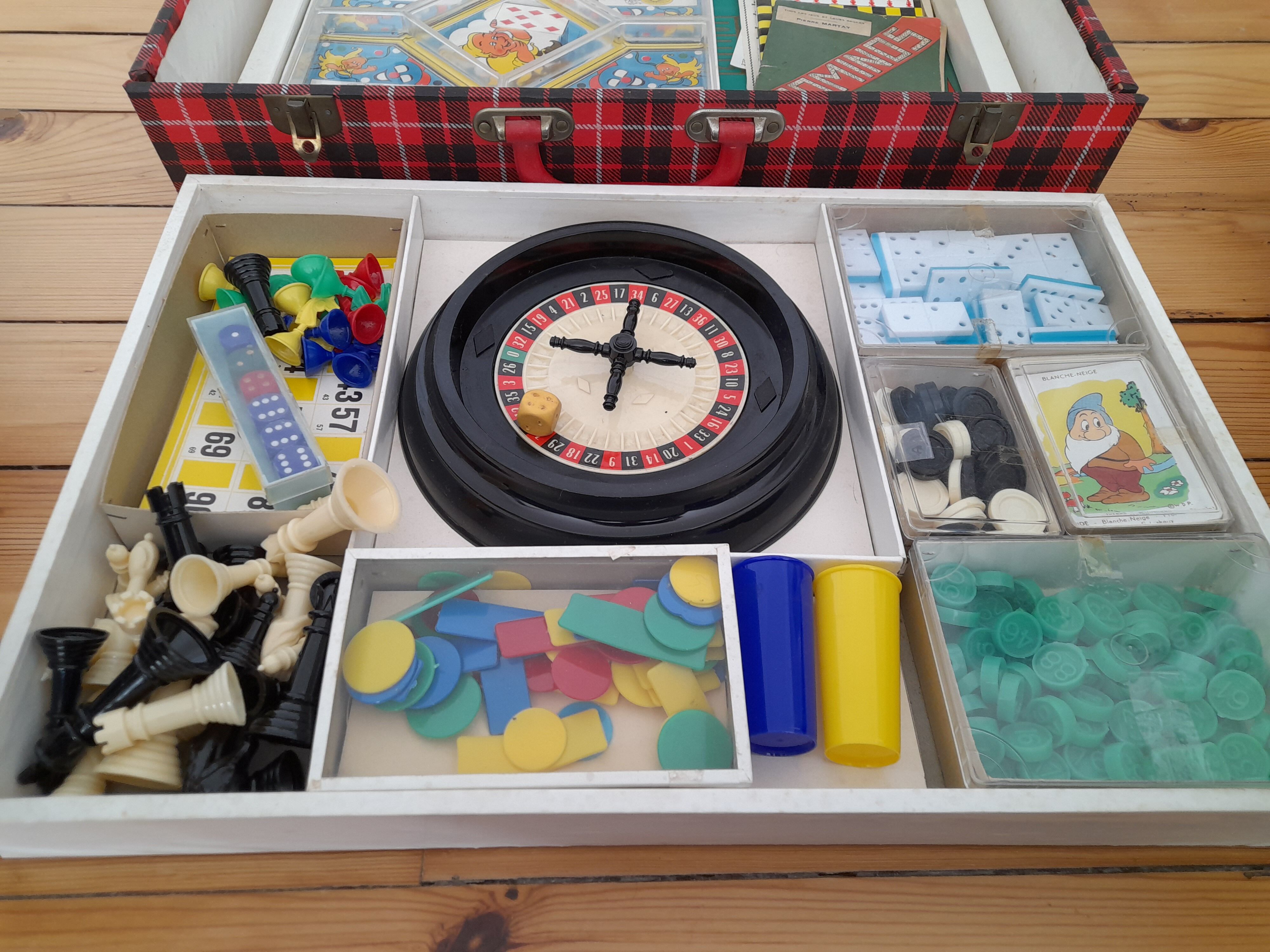 Board game briefcase, 60s