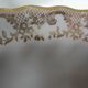 Lot de 12 assiettes blanches et or
