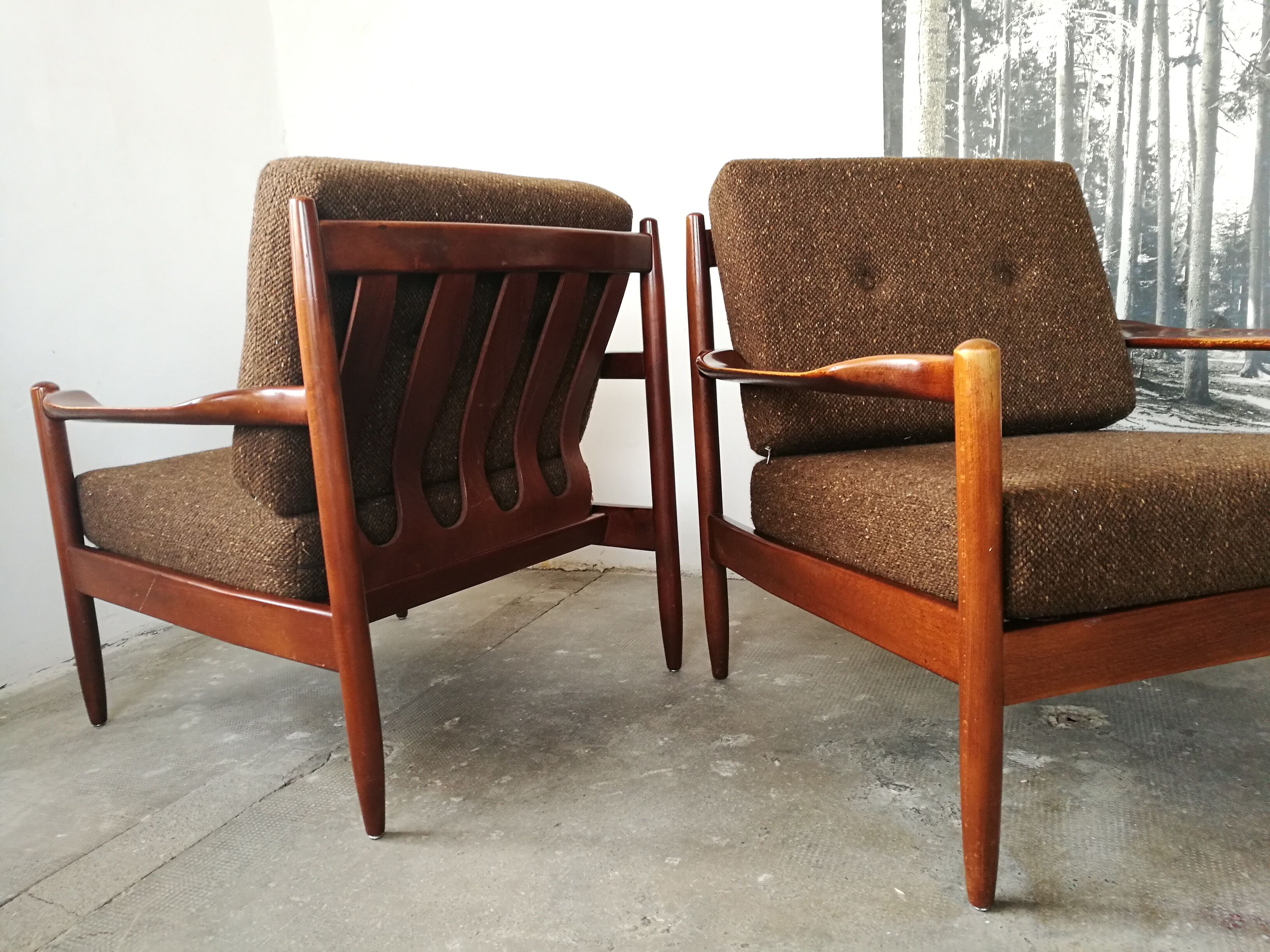 Pair of Scandinavian armchairs