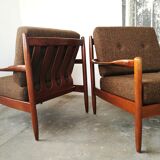Pair of Scandinavian armchairs