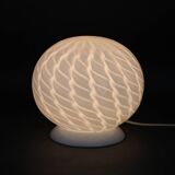 1980s Glass Globe Table Lamp , Italy