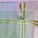 Table Basse en verre et structure dorée Romeo Rega 1970