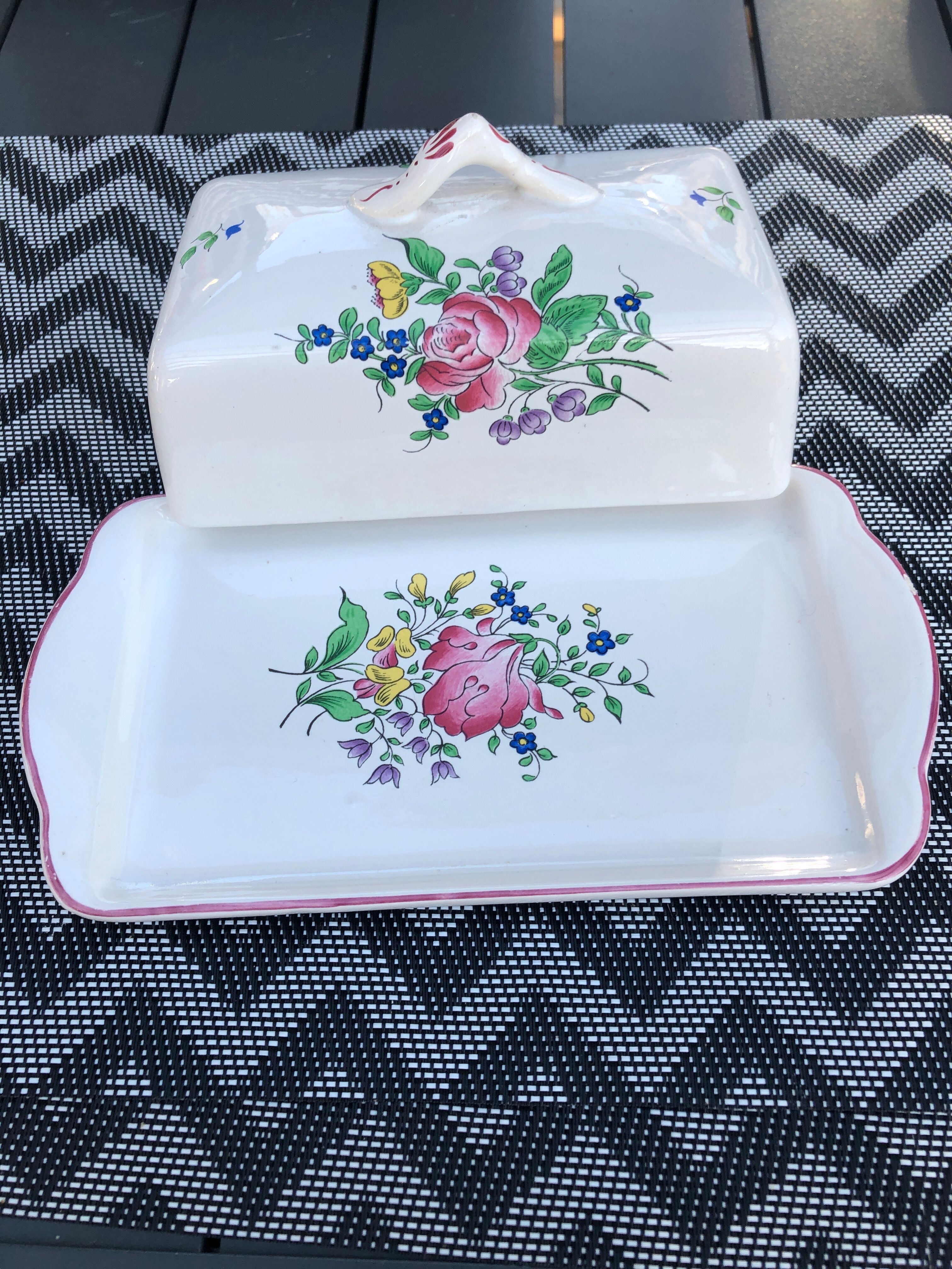 Luneville butter dish