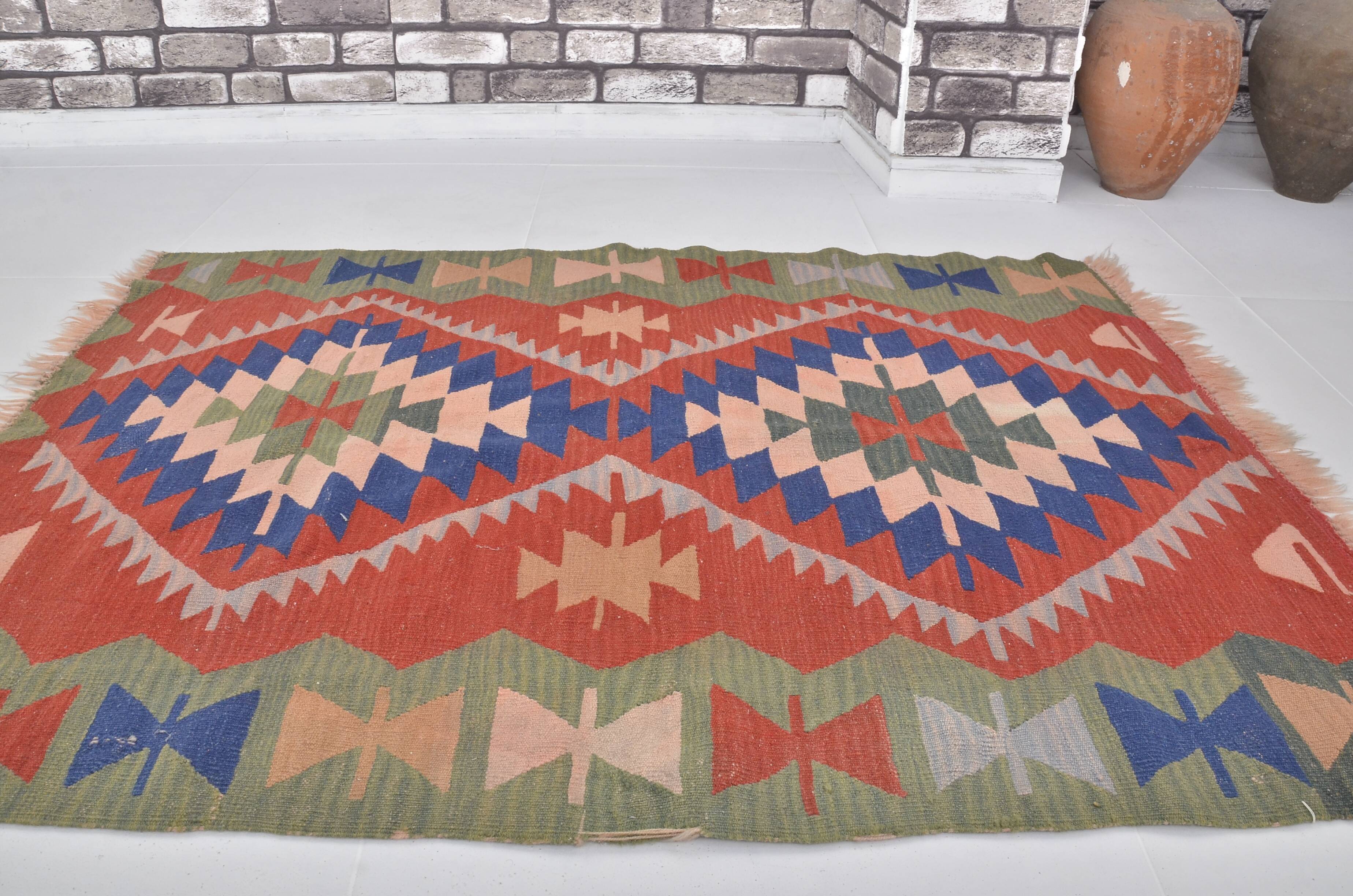 Small Vintage Multicolour Kilim Rug sku 1663