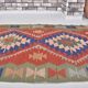 Small Vintage Multicolour Kilim Rug sku 1663