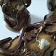 Two naturalistic stoneware vases – raised oak branches & acorns