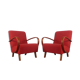 Pair of H262 Armchairs by Jindrich Halabala, Czech Art Deco 1940s